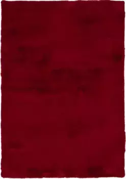 OCI THE CARPET BRAND "ROCKY SOFT" ковер, прямоугольный, искусственный мех, мягкий, приятный, машинная ткань, можно стирать OCI Die Teppichmarke 80х150 см, красный