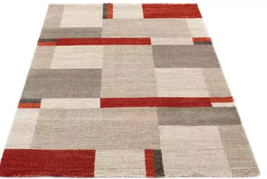 OCI THE CARPET BRAND Runner "Castle Beppo", прямоугольный, короткий ворс OCI Die Teppichmarke 80х300 см, красный/бежевый/коричневый