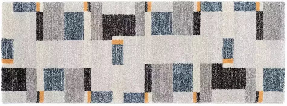 OCI THE CARPET BRAND Runner "Castle Beppo", прямоугольный, короткий ворс OCI Die Teppichmarke 80х300 см, серый/синий