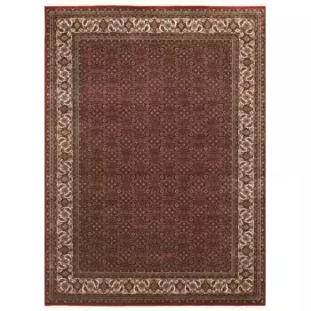 OCI THE CARPET BRAND Восточный ковер «Камаро Герати», прямоугольный, высота 20 мм, чистая шерсть, теплый комнатный климат, качественная ручная вязка, с бахромой Oci Die Teppichmarke, красный/кремовый