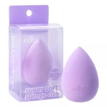 ODBO Губка супермягкая Odbo Club 1шт. Фиолетовый, Purple