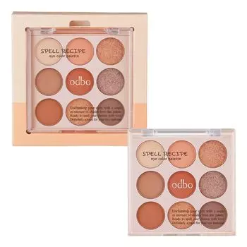 ODBO Палетка красок для глаз Odbo Spell Recipe 7г. 03 Глава Оранжевый, Chapter Orange