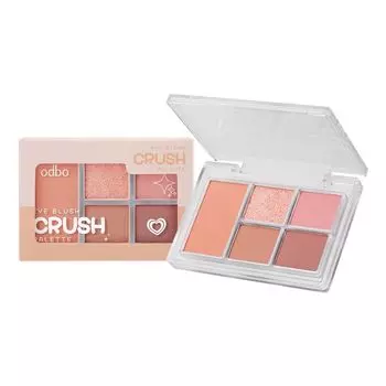 ODBO Палитра румян Odbo Eye Blush Crush, 6 г. 01 Тайский чай с апельсином, Thai Tea Orange