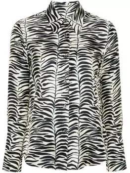 Odeeh рубашка с принтом дерева в стиле оп-арт, нейтральный цвет