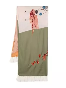 Odeeh шарф Autumn Leaves, зеленый