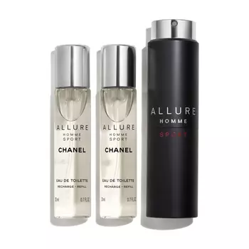 Одекoлон с возможностью смены блока Chanel Allure Homme Sport Eau Extreme, 3х20 мл