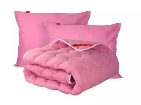 Одеяло 220х200см круглый год антиаллергенное + 2 подушки 70х80см силиконовые AIO FACTORY