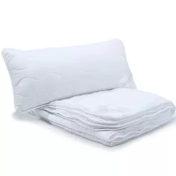 Одеяло Ambiente Summer Light 1x 155x200 + 1x 40x80 PES из микрофибры 310 г + 650 г волнистая стежка aqua-textil