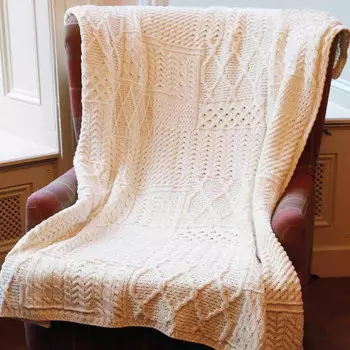 Одеяло Aran Woolen Mills, бежевый