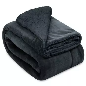 Одеяло Beautissu Sherpa Alina, черный