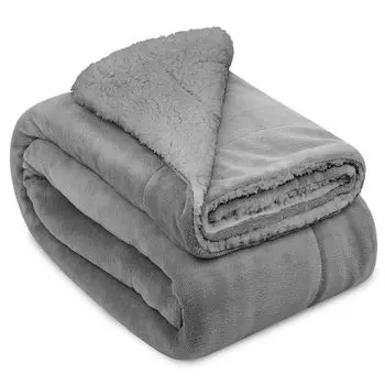 Одеяло Beautissu Sherpa Alina, черный