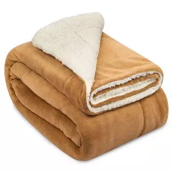 Одеяло Beautissu Sherpa Alina, коричневый