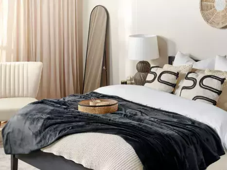 Одеяло Beliani, черный