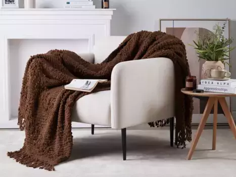 Одеяло Beliani, коричневый