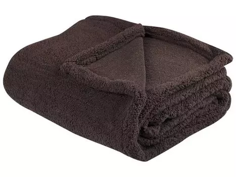 Одеяло Beliani MIRGE, 125x1x150 см цвет braun/dunkelbraun