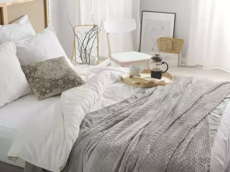 Одеяло Beliani, серый