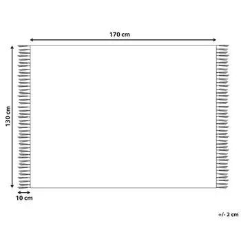 Одеяло Beliani, светло-синий