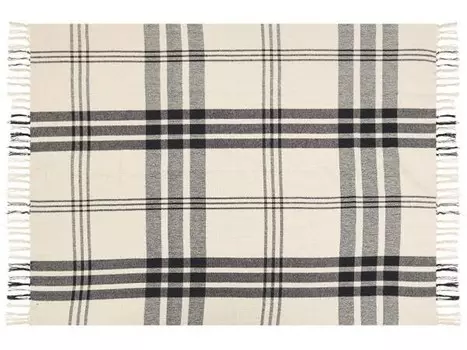 Одеяло Beliani YUVALI, 130x1x170 см цвет schwarz/cremewei/wei