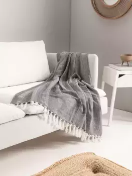 Одеяло Benuta, серый