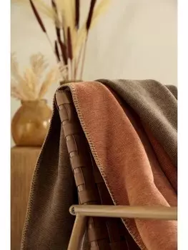 Одеяло biederlack Wohn Melange Doubleface, цвет rost-braun