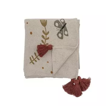 Одеяло Bloomingville BRYN природа с цветами 160х130 см шерстяное одеяло плед