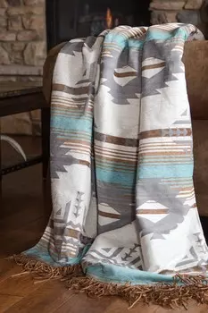 Одеяло Carstens Badlands Southwestern, голубой