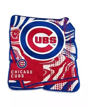 Одеяло Chicago Cubs Swirl Raschel размером 50 x 60 дюймов Logo Brands, мультиколор