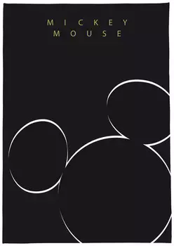 Одеяло Disney, 150x200 см, черный