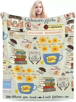 Одеяло для девочек Гилмор Jeinju 50 х 60 дюймов, разноцветный