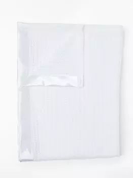 Одеяло для коляски John Lewis Baby GOTS из органического хлопка, 90 x 70 см, белое