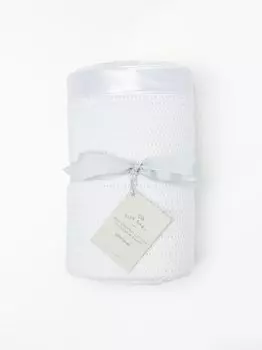 Одеяло для кроватки John Lewis Baby GOTS из органического хлопка, 120 x 100 см, белое
