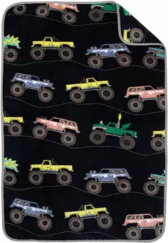 Одеяло для малышей Carter's Monster Trucks 30 x 45 дюймов, черный