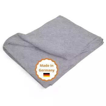 Одеяло для сна Премиум Сделано в Германии, одеяло для дивана, 150 х 200 см, kotex, моющееся, темно-серый меланж sleepling, светло-серый