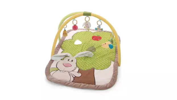 Одеяло для занятий Nici 3-D Кролик и Сова с игровой подушкой и игровой аркой