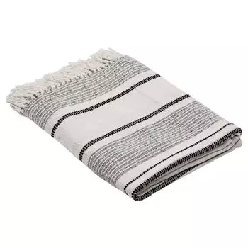 Одеяло EGLO LIVING Longlac, приятное одеяло с природным дизайном, шерстяное одеяло для дивана, хлопковое одеяло для дивана кремового и серого цвета, 130x170 см, серый