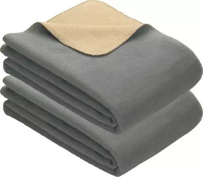 Одеяло Erwin Mller 2er-Pack 156392, 150x1x200 см цвет grau/sand