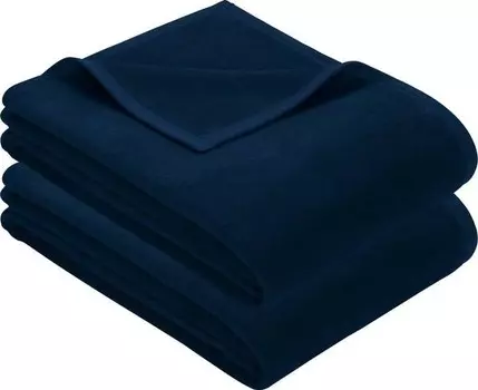 Одеяло Erwin Mller 2er-Pack 160730, 100x1x150 см цвет marine