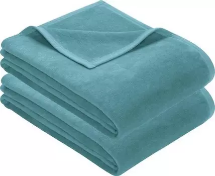 Одеяло Erwin Mller 2er-Pack 160730, 100x1x150 см, бирюзовый