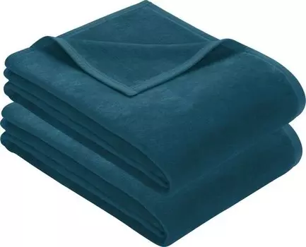 Одеяло Erwin Mller 2er-Pack 160730, 100x1x150 см цвет petrol