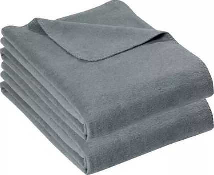 Одеяло Erwin Mller 2er-Pack 164809, 150x1x200 см, серый