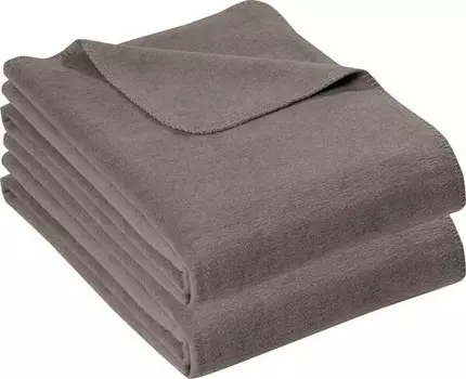 Одеяло Erwin Mller 2er-Pack 164809, 150x1x200 см, серо-коричневый