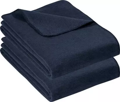 Одеяло Erwin Mller 2er-Pack 164809, 150x1x200 см цвет marine