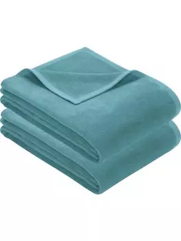 Одеяло Erwin Mller Wohn 2er Pack Triest, бирюзовый