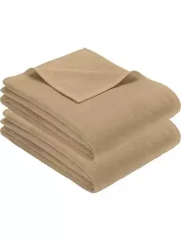 Одеяло Erwin Mller Wohn 2er Pack Triest, цвет kamel