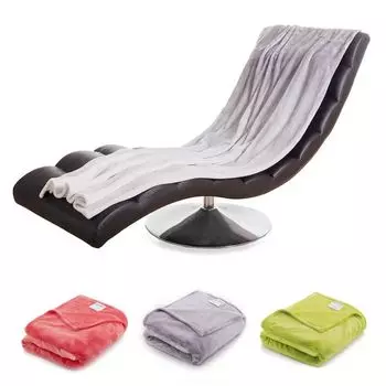 Одеяло etrea плюшевое 150x200см, плед премиум-класса из микрофибры Rainbow, плед, плюшевое одеяло, радужное одеяло, флисовое одеяло - микрофибра приятная и уютная 150x200 см серого цвета Etrea Himmlische Qualitt