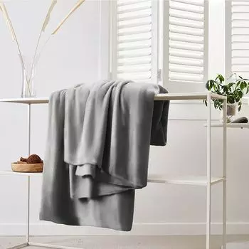 Одеяло Fiqops, флисовое одеяло, пушистое одеяло, теплое, очень мягкое, 150 х 200 см, черный