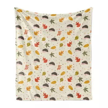 Одеяло фланелевое с рисунком Ambesonne, белый