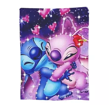 Одеяло фланелевое Ydeguxn, розовый / синий