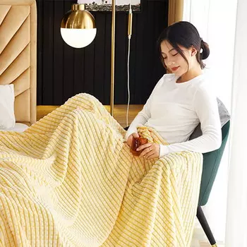 Одеяло флисовое Dopebox, желтый