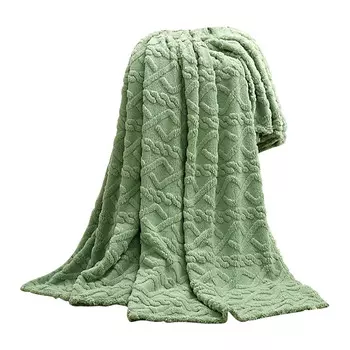 Одеяло флисовое Leodye Clearance, зеленый